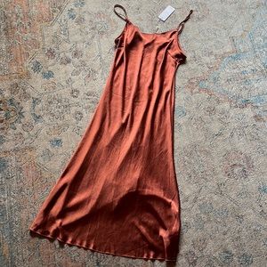 Simple satin dress